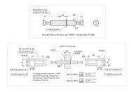 Болт двойного крепления стяжки MINIFIX 15 Hafele оцинкованная сталь глубина сверления 24 мм (262.27.805)